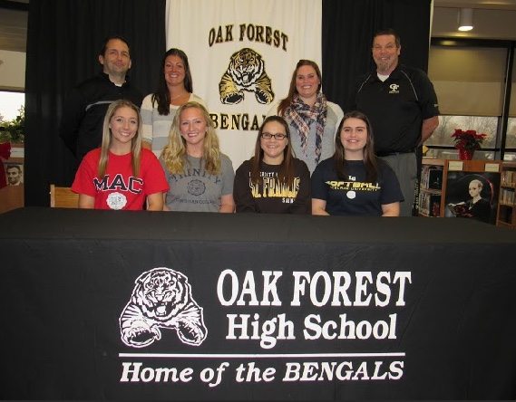 Maddie Keating currently attending Oak Forest high school, signing with University of St. Francis