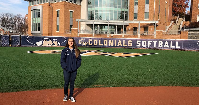 Maggie Greco, gives verbal to George Washington University