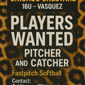 16U Pitcher & Catcher Wanted