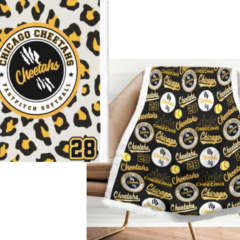 Holiday Gift Giving – Customized Cheetah Plush Blankets!